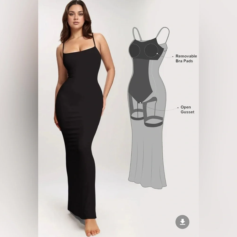 ✨ BUILT-IN SHAPEWEAR MAXI DRESS – HOURGLASS SCULPT ✨ - Picture 3 of 10